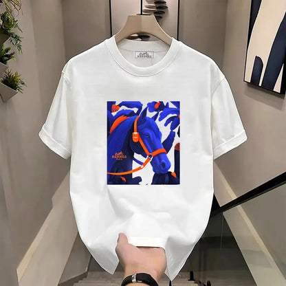 Horse Print Short Sleeve T-Shirt