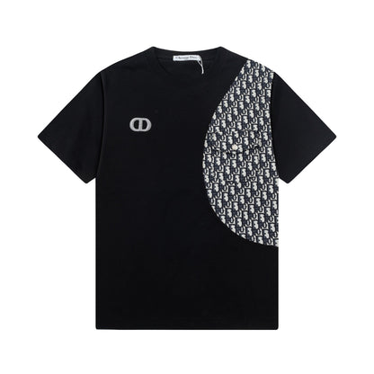 New embroidery splicing t-shirt
