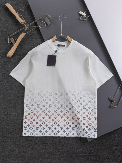 Gradient foam printing t-shirt