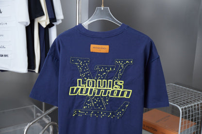 New embroidered cotton t-shirt