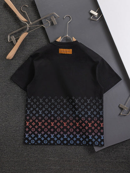 Gradient foam printing t-shirt