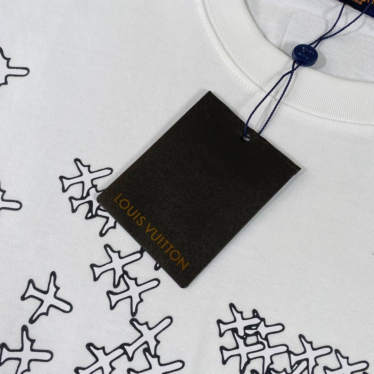 New small plane printing t-shirt