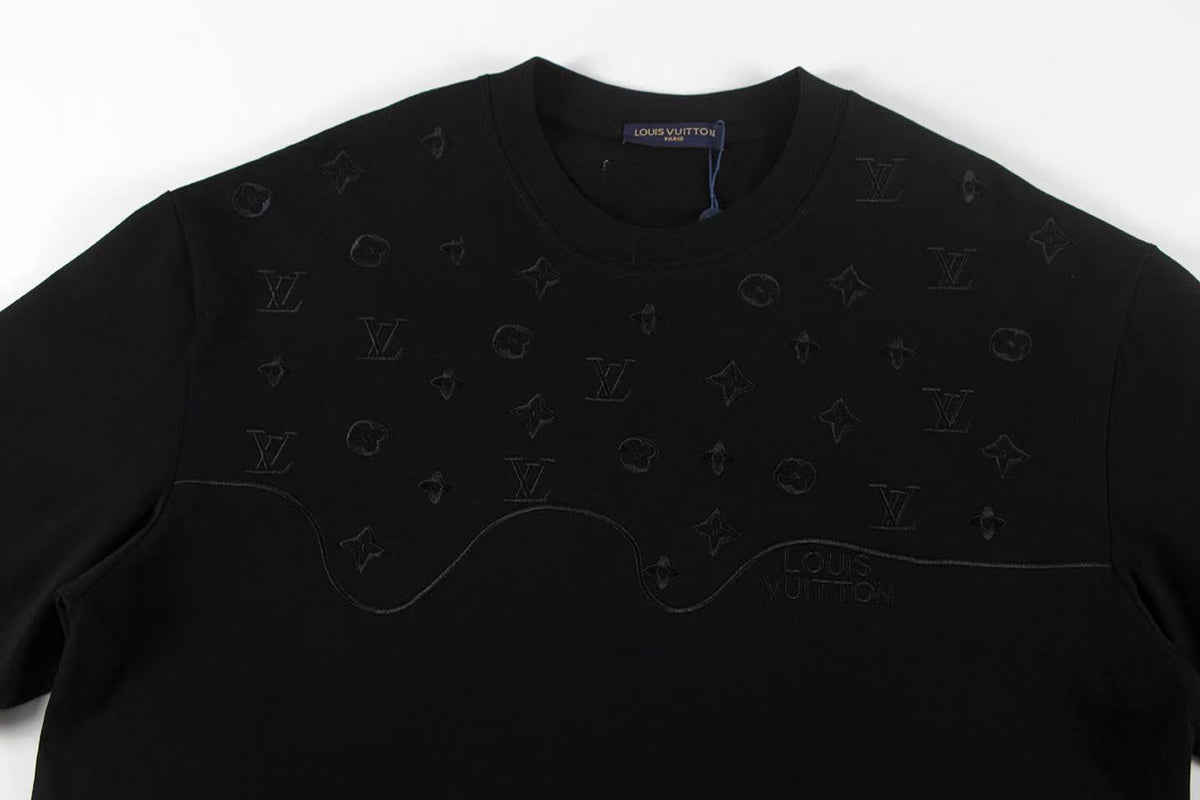New embroidery splicing t-shirt