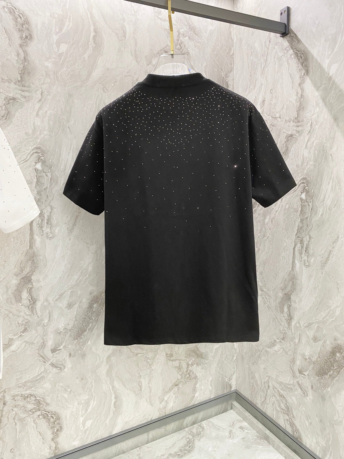 Embroidery band drill personality t-shirt