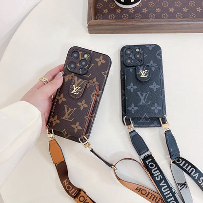 Lou Card Bag Crossbody Color Chain iPhone Case