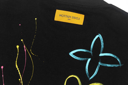 Colorful handmade graffiti t-shirt