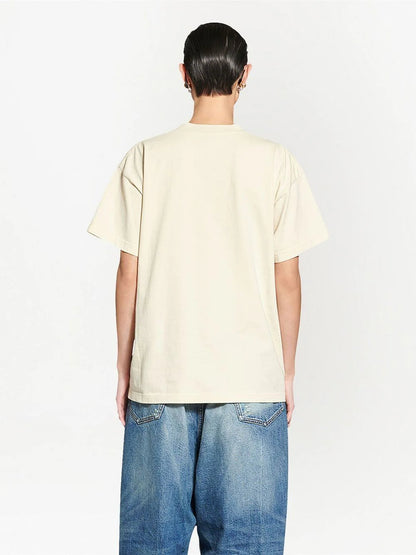 0528 logo embroidered cotton T-shirt