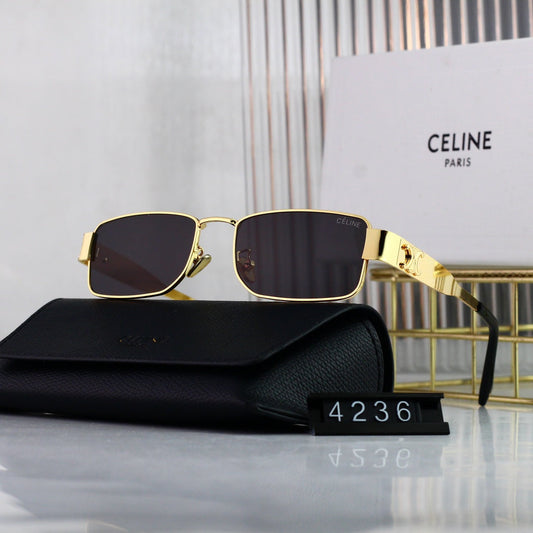 Retro Square Metal Arc de Sunglasses