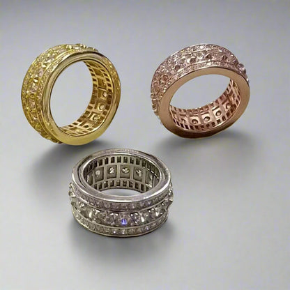 18K Celestial Enlacement Wedding Ring