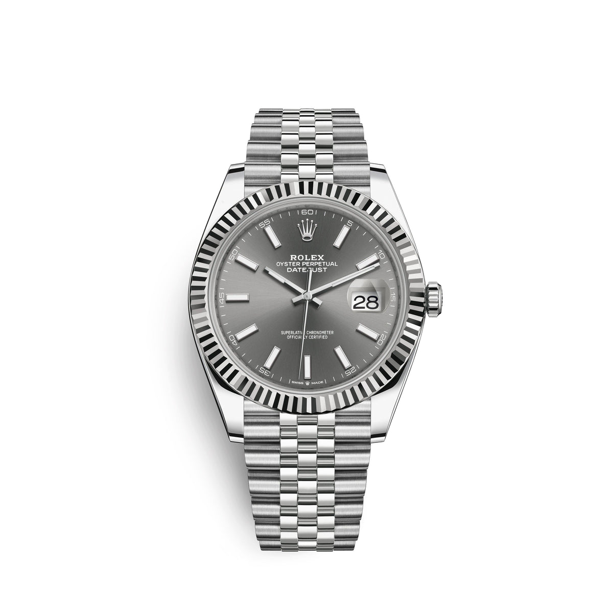 wrist watch Datejust 41, Stainless Steel and 18k White Gold, 41mm, Ref# 126334-0014 watch
