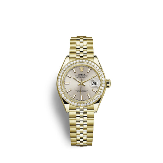 wrist watch Lady-Datejust 28, 18kt Yellow Gold and diamonds, Ref# 279138RBR-0012 watch