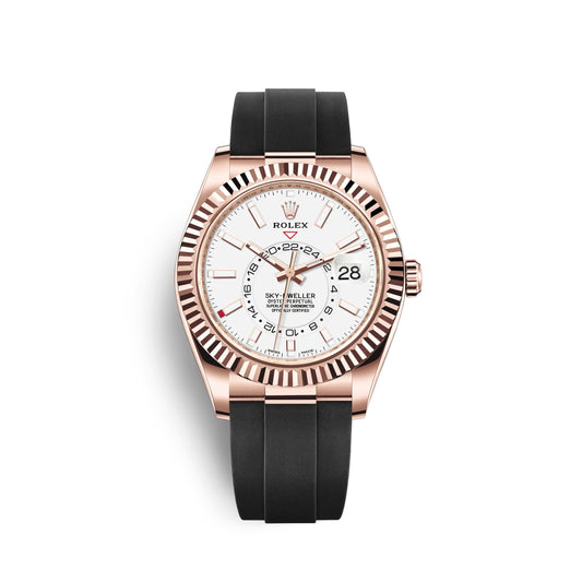wrist watch Sky-Dweller 42mm, 18k Everose Gold, Oysterflex, Ref# 326235-0004 watch