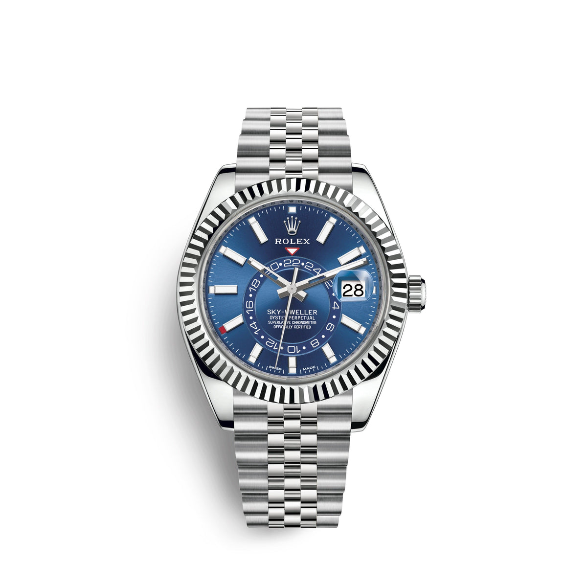 wrist watch Sky-Dweller 42mm, Oystersteel and 18k White Gold, Ref# 326934-0004 watch
