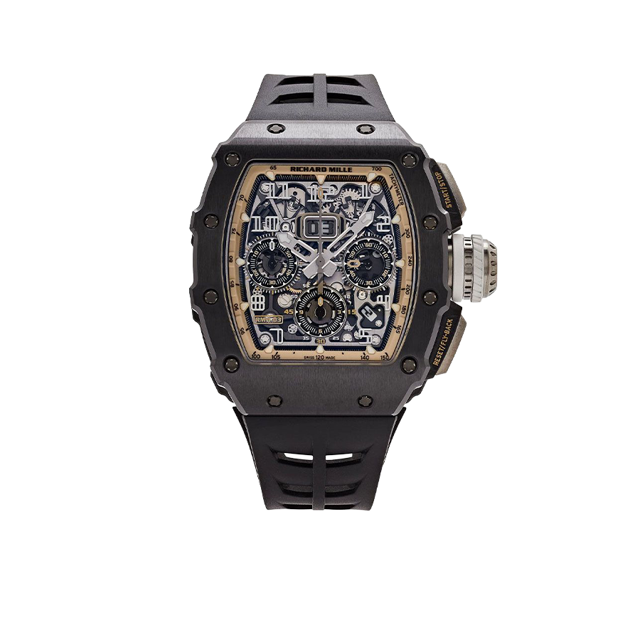 Black Ceramic Skeleton Watch – 50 mm product image