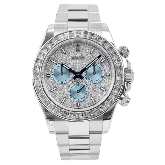 wrist watch Oyster Perpetual Cosmograph Daytona Platinum Diamond Bezel Diamond Paved Dial watch