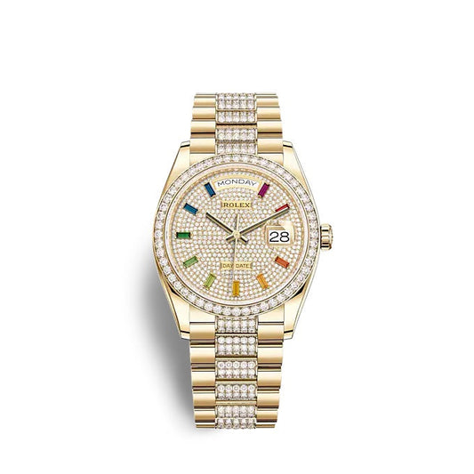 wrist watch Day-Date 36 Yellow gold Ref# 128348RBR-0031 watch